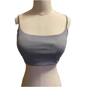 Vuori Halo Essential Womens Smoked Blue Dreamknit Wireless Bra-M $48